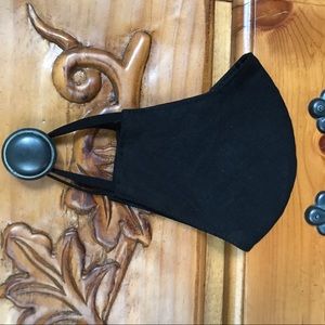 [Bundle of 6] FACE MASKS Double Lining Black S